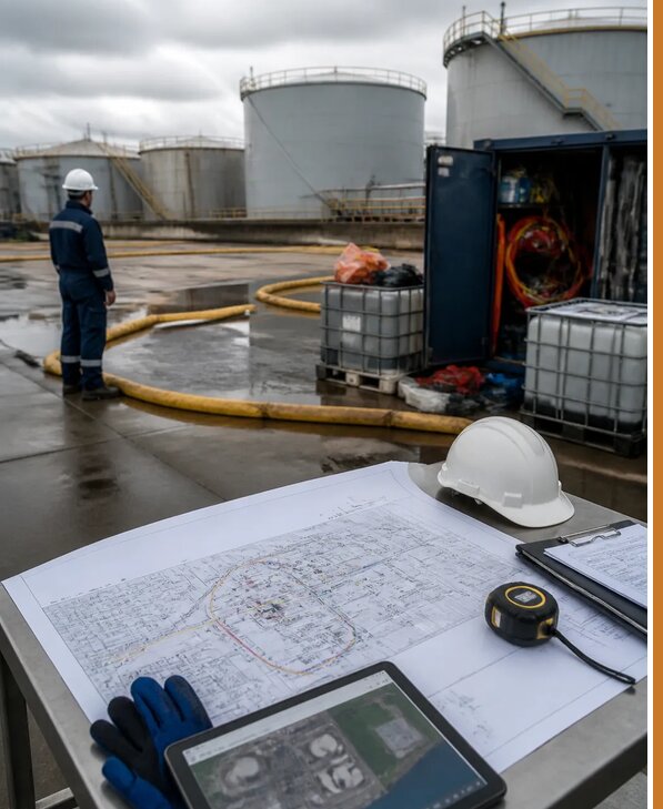 Разработка плана ликвидации разливов нефти в Касимах